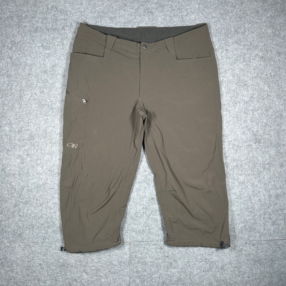 Outdoor Research Pants Mens 38 Brown Ferrosi Capris Hiking Trekking Gorpcore